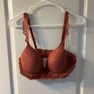 Aerie lace bra polka dot - burnt orange
